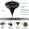 Solar Powered Ground Lights 8 Pack,IP68 Waterproof - Image 3